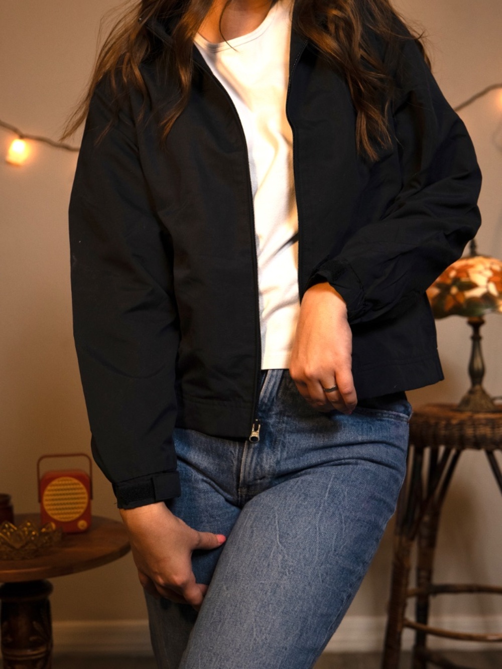 VINTAGE Heritage Cross for women Size S with tag Navy Blue Windbreaker